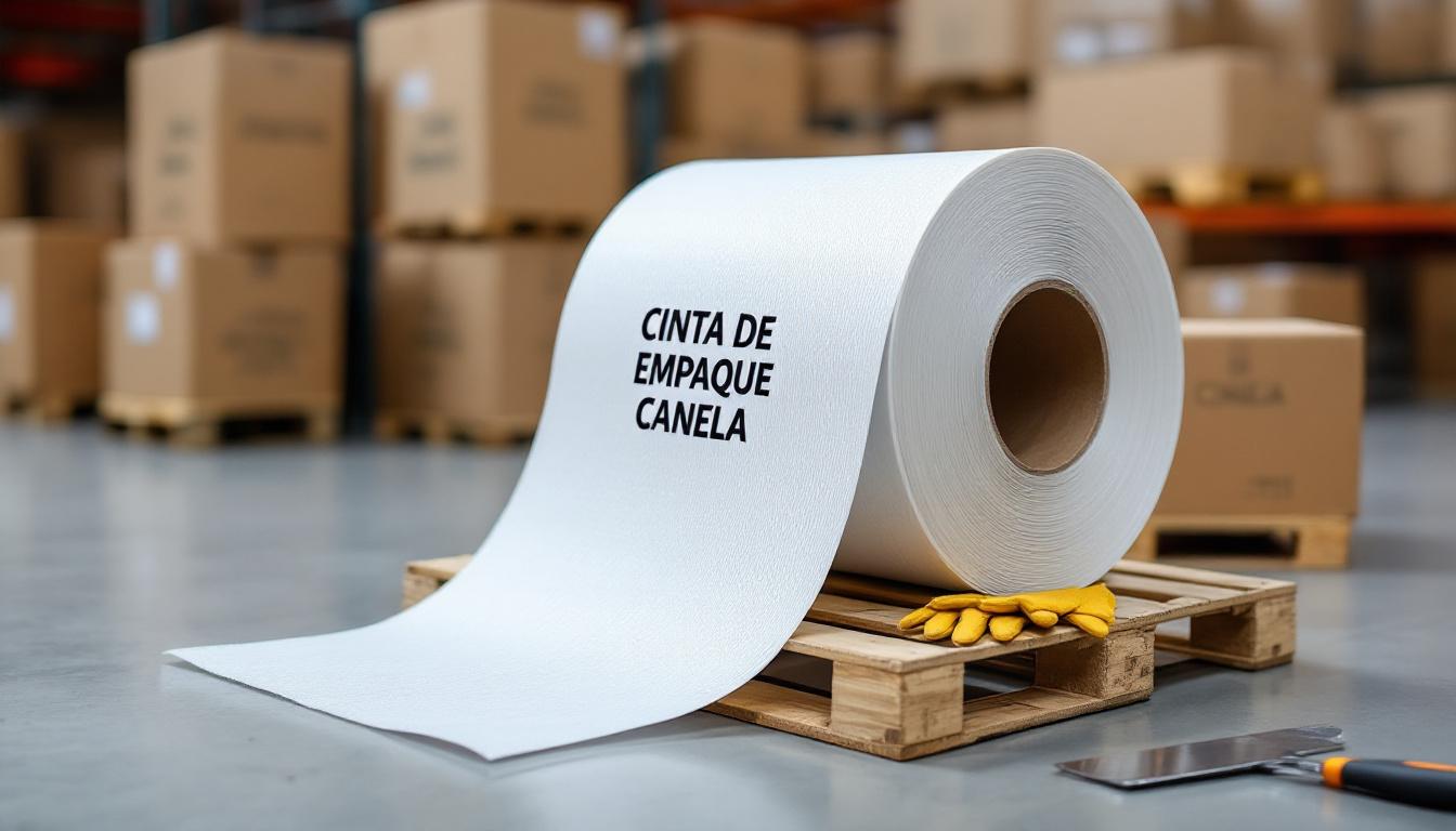 Cinta de empaque canela